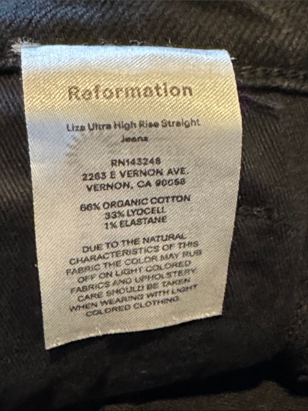 Reformation Liza Ultra High Rise - Picture 6 of 7